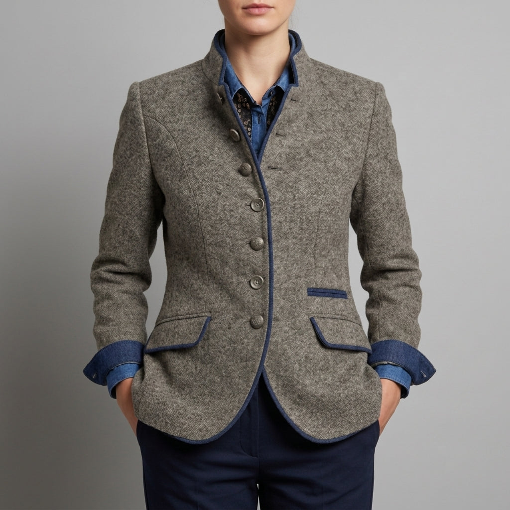 Heather Gray / Navy