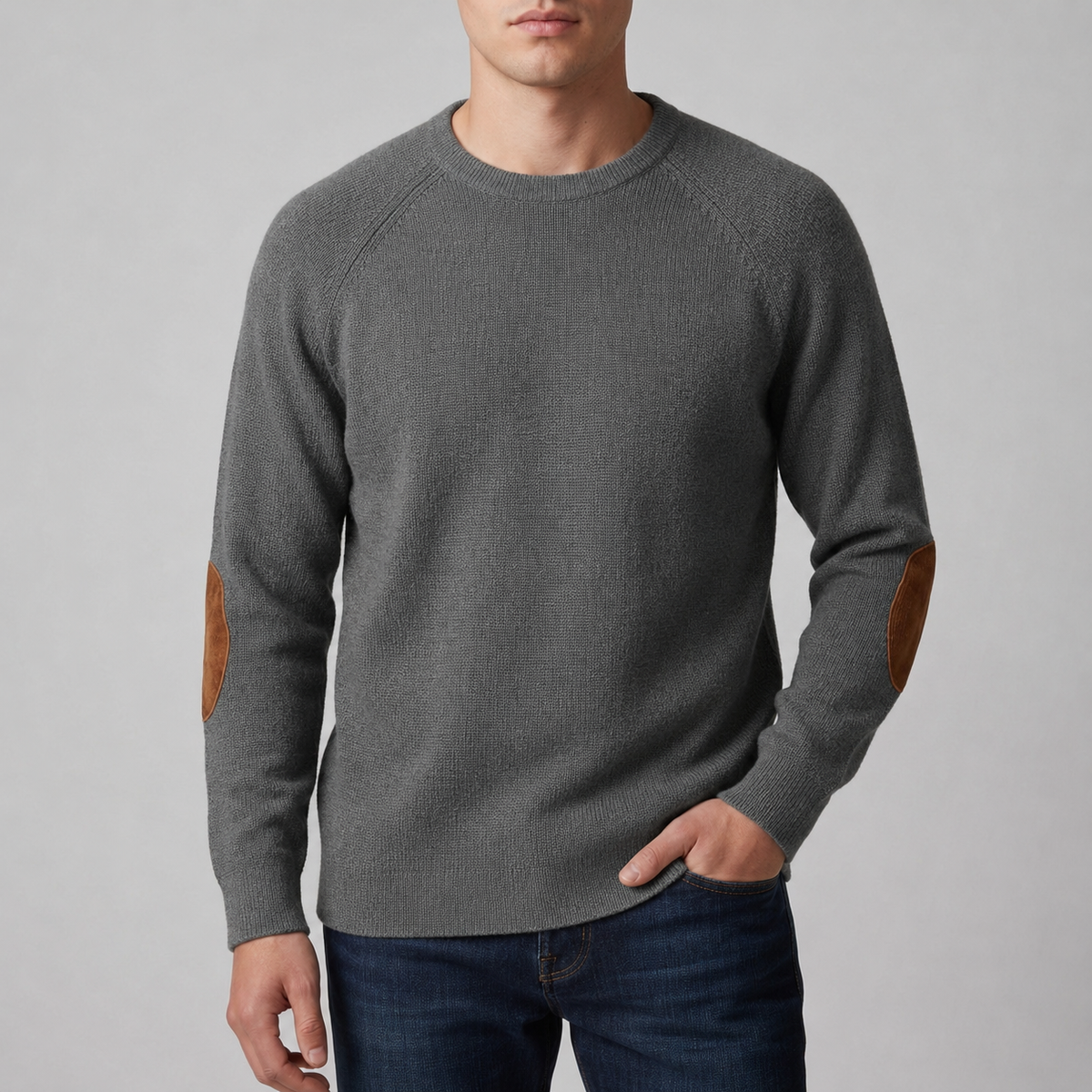 Rhodes Elbow Patch Knit Sweater