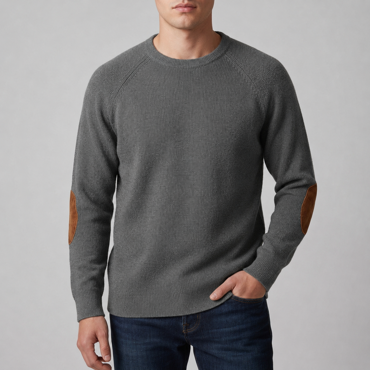 Rhodes Elbow Patch Knit Sweater