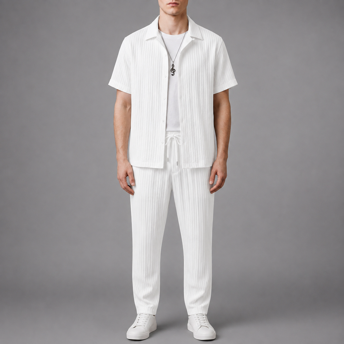 Siracusa Ribbed Two-Piece Set