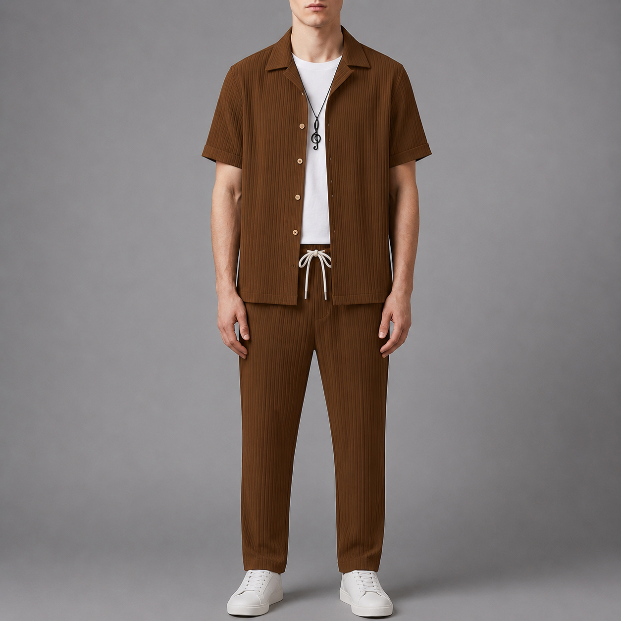 Siracusa Ribbed Two-Piece Set