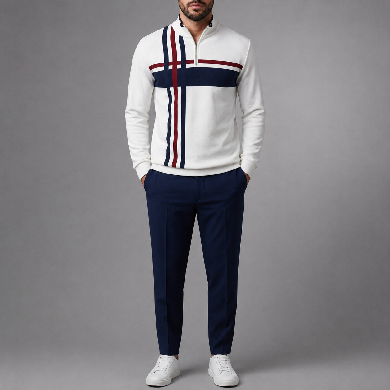 Sarentina Quarter-Zip Tracksuit Set