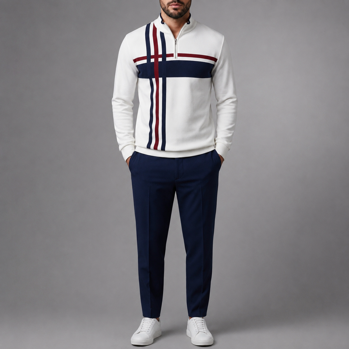 Sarentina Quarter-Zip Tracksuit Set
