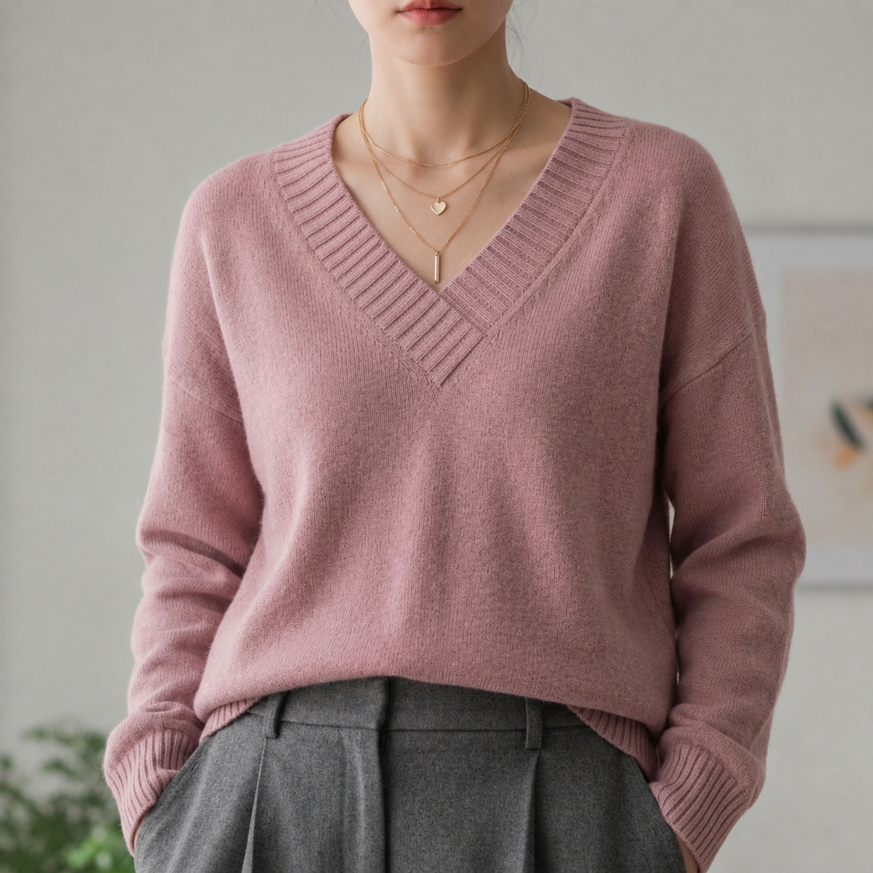 Avila V-Neck Cashmere Sweater