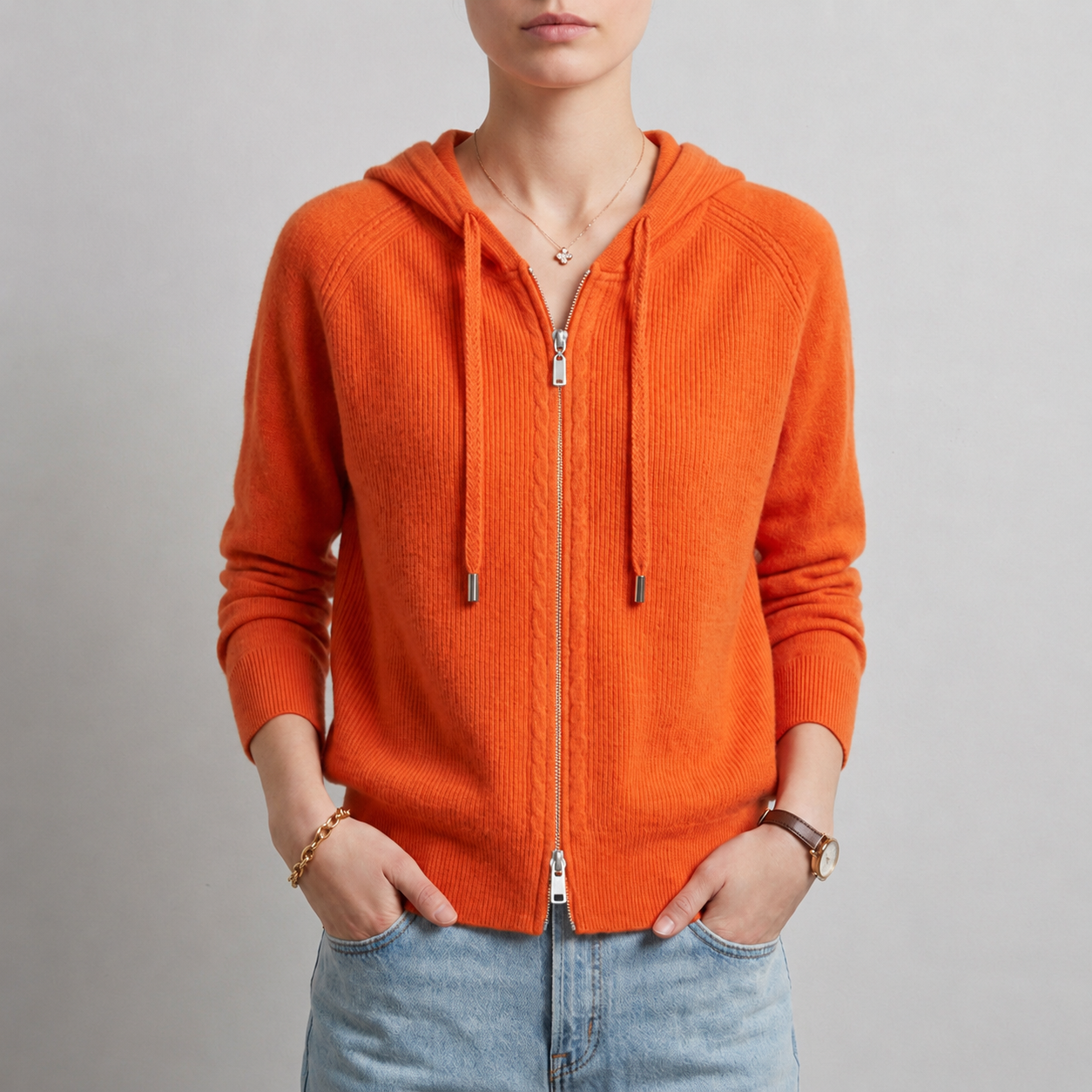 Pylos Knit Zip-Up Hoodie