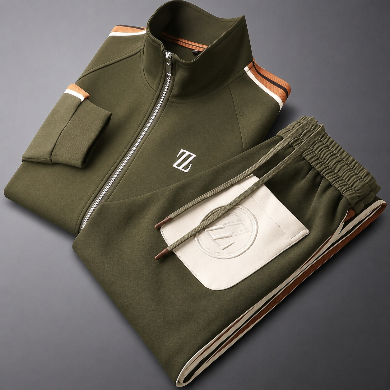 Ferrara Striped Tracksuit Set