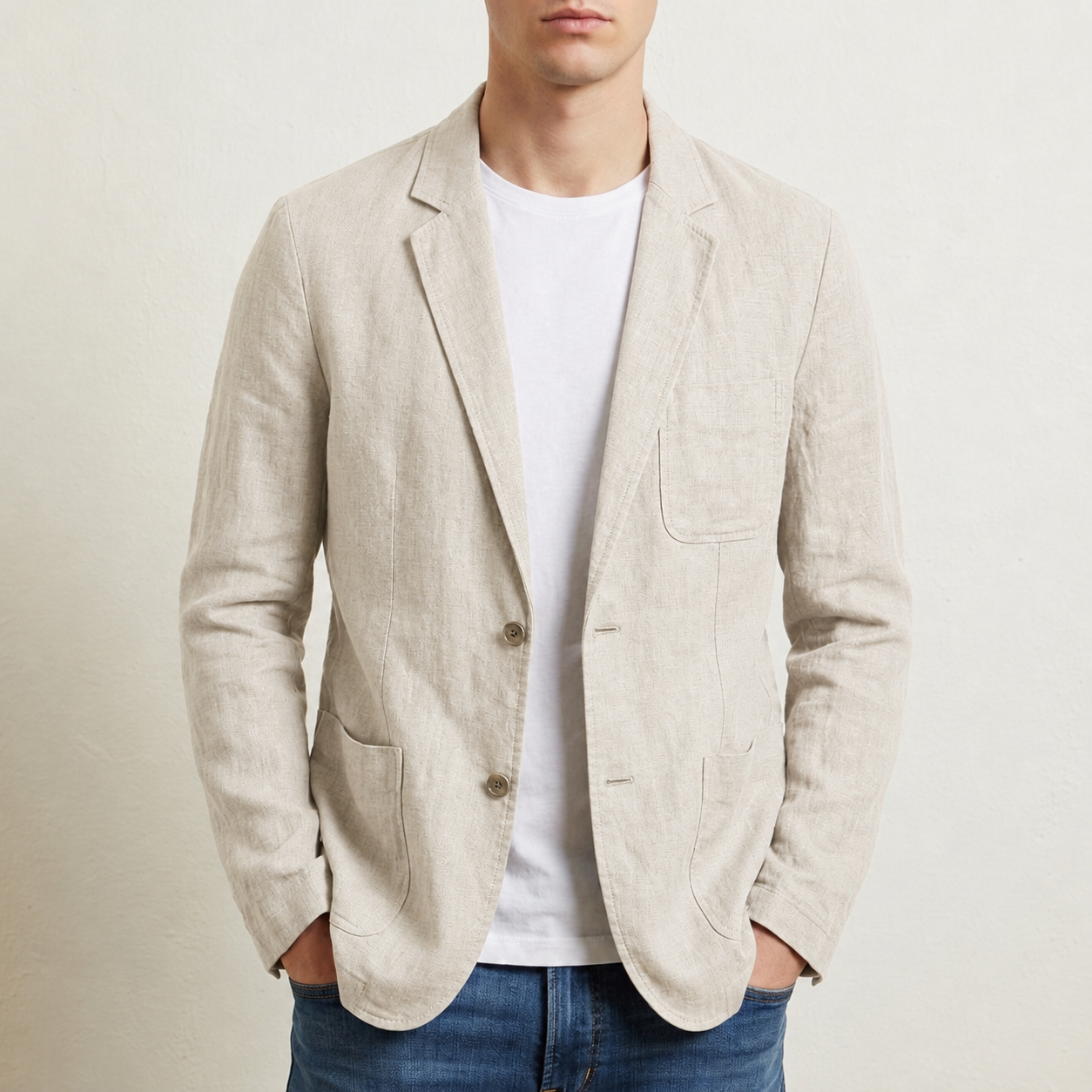 Roquebrune Relaxed Linen Blazer