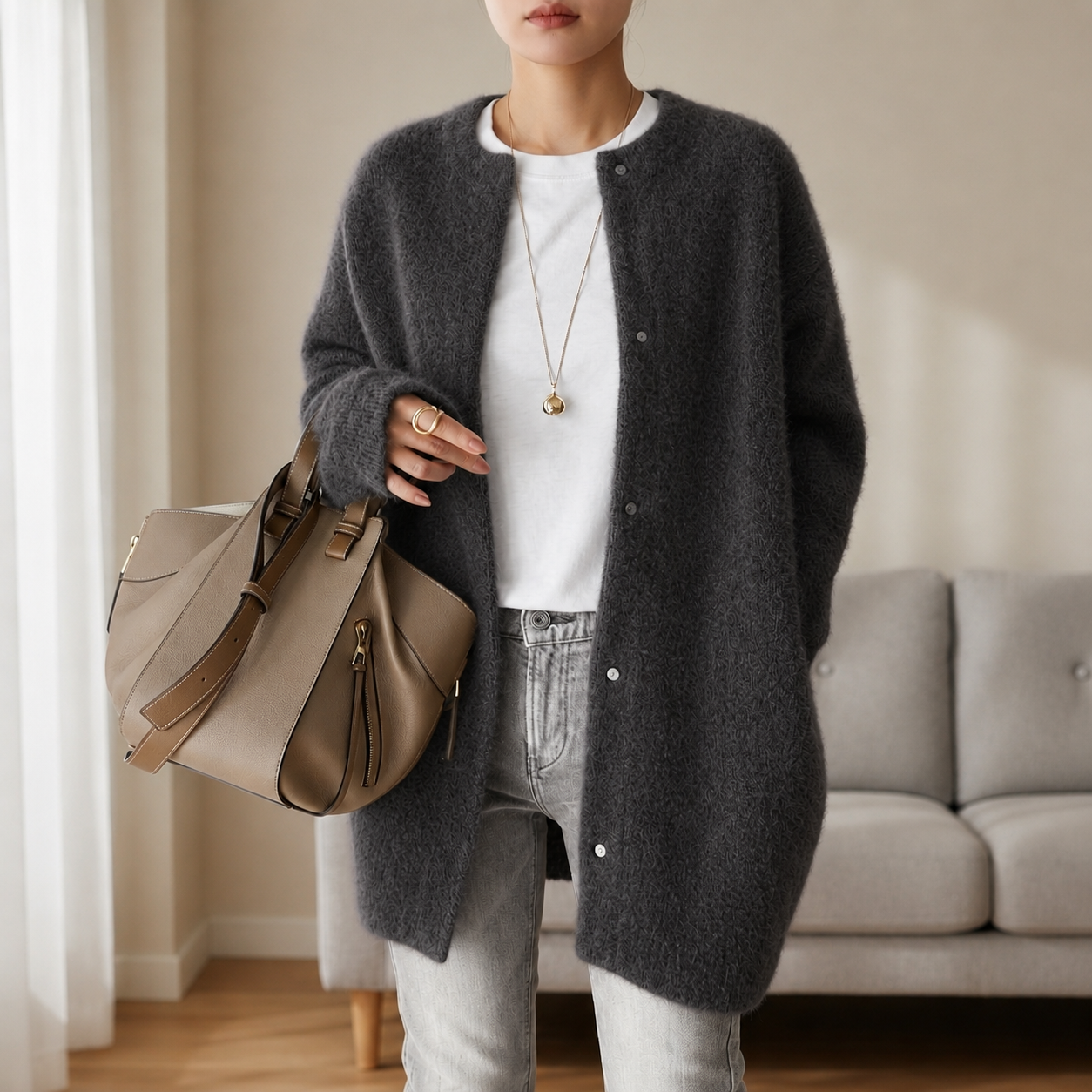 Tarifa Oversized Knit Cardigan